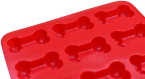 2-Pack Silicone Mold Dog Pet-Themed Bone Tray pan baking for Homemade Treats, Ice pops, Hard Candy bone shape, Reusable Food-grade Easy to clean, ...