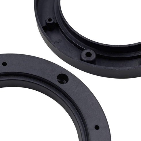 2Pcs Auto Car Truck 4" Dia Universal Black Plastic Speaker Spacer Adaptor Ring Mounting Bracket...