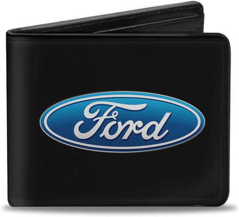 Ford Wallet, Bifold, Ford Oval Logo Centered, Vegan Leather...