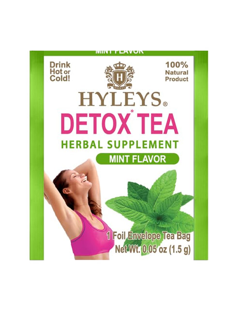 Hyleys Detox Tea for Cleanse - Green Tea with Mint, Ginger & Fennel - Supports Digestion & Detox - 25 Tea Bags (1 Pack)...