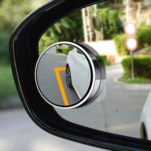 2Pcs Blind Spot Car Mirror, Automotive Side Blindspot Mirror for Car, 2.2" Round Car Rearview Mirror Accessories 360 Degree Rotating Vacuum Suctio...