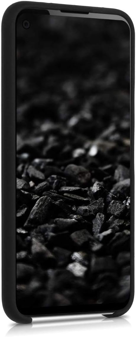 kwmobile Case Compatible with Google Pixel 4a Case - TPU Silicone Phone Cover with Soft Finish - Black Matte...