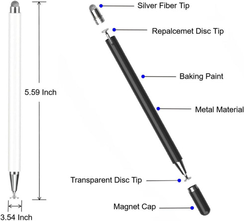 Stylus Pen for Touch Screen, Stylus for Galaxy Tab A9+/A8/A7/A7 Lite,High Accuracy Styli Pencil for Apple iPad pro/iPad 9/8/7/6,Performance S Pen ...