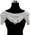 Embroidered Floral Lace Neckline Neck Collar Trim Clothes Sewing Applique Edge (Withe A)...