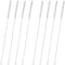 GFDesign Drinking Straw Cleaning Brushes Set 15" Extra Long 10mm Extra Wide Pipe Tube Cleaner Nylon Bristles Stainless Steel Handle - 15" x 3/8" (...