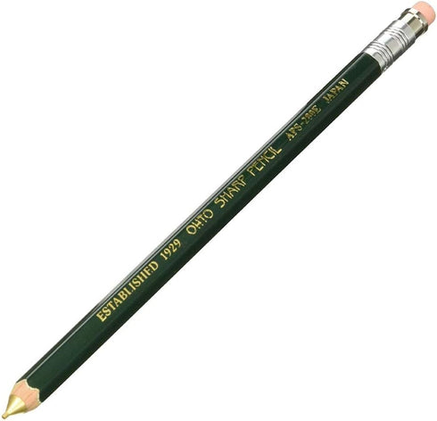 OHTO Mechanical Pencil Wood Sharp with Eraser, 0.5mm, Green Body (APS-280E-Green)...