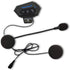 Helmet Bluetooth Headset, BT-12 Motorcycle Helmet Intercom, Helmet Communication System Supports Handsfree, Stereo Music...
