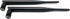 2.4G High Gain Omni-Directional Antenna, WiFi Bluetooth Router External Wireless Signal Foldable Stick Antenna, 3dBi Signal Enhancement Antenna, F...