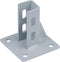 6 PCS 2020 Aluminum Extrusion Floor Mount Base Anchor Plate, Carbon Steel Floor Bracket Flange Post Base for 20 x 20 T Slot Aluminum Profiles, Thi...