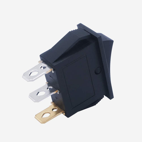 mxuteuk 8pcs 12V Illuminated Rocker Switch Toggle Power SPST ON-Off Switch Snap-in 3 Pin 2 Position Red Yellow Green Blue LED Light, Use for Car A...