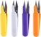 PRETYZOOM 4Pcs Office Cutting Tools Stainless Steel Sewing Scissors with Cap Small Embroidery Clippers Cross Snips Thread Cloth Cutters DIY Suppli...