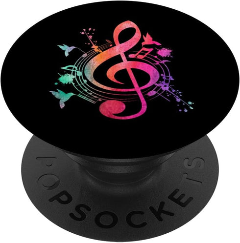 Musician Animal Birds Musical Instrument Music PopSockets Adhesive PopGrip...