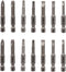 12 Piece Screwdriver Bit Set - 2 Inch Drill Bit Driver Set - Magnetic Impact Screwdriving for Use with Power Drills and Drivers...