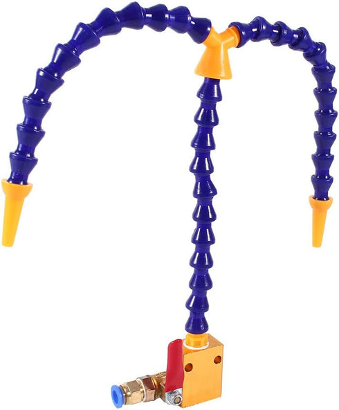 Bidirection Mist Coolant Lubrication Spray System for 8mm Air Pipe CNC Lathe Mill Drill Carving Machine...