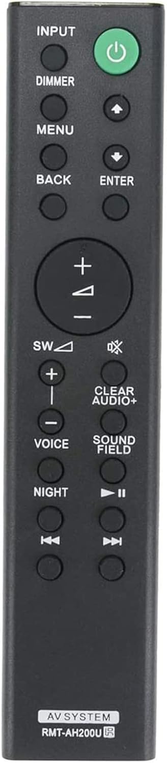 ALLIMITY RMT-AH200U Remote Control Replacement for Sony Sound Bar HT-CT390 HT-RT3 RMTAH200U SA-CT390 SA-WRT3 SS-RT3...