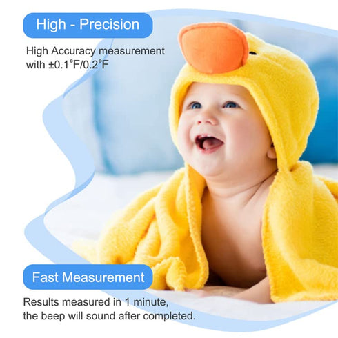 Berrcom Digital Thermometer for Adults and Kids, Oral Thermometer for Baby Rectal and Underarm Thermometer for Fever Alarm Medical Thermometer wit...