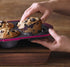 Trudeau Structure Silicone Pro Muffin Pan, 6, Grey/Burgundy (09912093)...