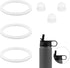 6pcs Water Bottle Gasket Replacement for DRINCO 14/18/22/32/40/64oz, Silicone Straw Lid Seal Gaskets & Vent Hole Gaskets Stainless Steel Water Bot...