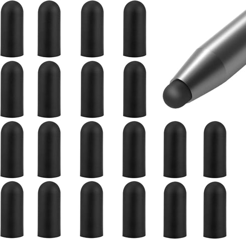 20Pcs Replacement Tips Silicone Rubber Touch Screen Pens Tips for Touch Pen (9 * 20mm)...