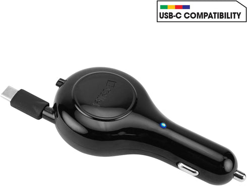 Cellet Retractable iPhone 15 Car Charger, Samsung Galaxy Smartphone, Google Pixel Smartphone Car Charger (Type-C 15 WATT)......