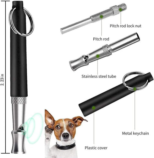 2 Pcs Dog Whistles with Lanyards High Pitch Frequency Silent Whistle Professional Recall Dog Training Whistles for Dog Training and to Recall Your...