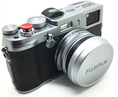 Lens Hood Silver Color for Fuji X70 Cameras with Two Soft Shutter Release...