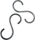 S Hook Hand Forged Metal S Hook Set of 2 Pcs Wrought Iron Handmade S Hook Heavy Duty 4.75 Inches S Hook for Hanging Plants, Pots, Coffee Mugs, Cur...