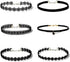 6 PCS Necklaces Black Velvet Choker Set Classic Gothic Tattoo Lace Chokers...