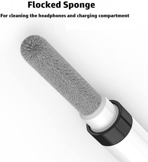 ECP4in1 for Airpod Cleaner Kit Equipped with a Flocked Sponge a Metal Pen Tip 2 High-Density Brush Easy Clean Hard-to-Touch Place Earbud Cleaning ...