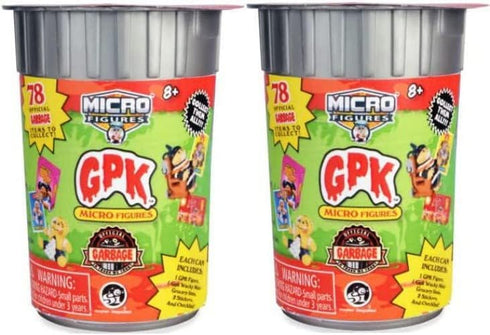 Garbage Pail Kids Micro Figures GPK Collection Series 1 Mystery Box 2 Pack Bundle...