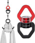 Swivel Hook for Swing,Aluminium Alloy 35KN, Swing Swivel Hanger for Tree Swing, Aerial Dance, Children’s Swing, Hanging Hammock Outdoor Indoor(Bla...