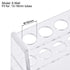 uxcell Acrylic Test Tube Holder Rack 6 Wells for 10ml Centrifuge Tubes Clear...