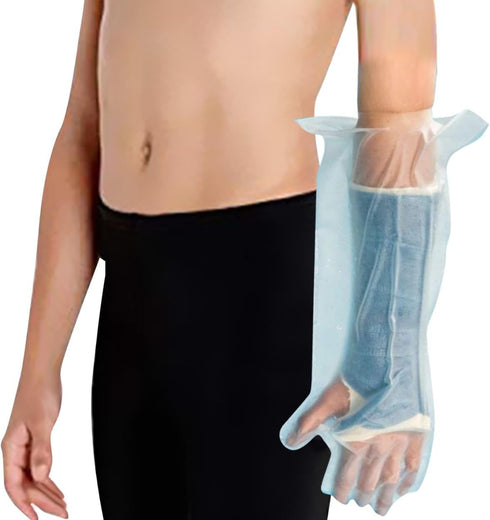 Arm Cast Protector - Waterproof, Reusable, Half Arm (A21) Covers Hand, Wrist & Forearm for Water Protection in Pool, Bath & Shower....