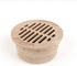 Premium USA Made 3" Inch TAN Outdoor Round Flat Drain Grate Cover - Fits All 3" Inch Sewer & Drain Pipe/Fittings, Also Fits Triple Wall Pipe & Cor...
