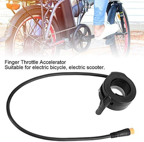 Electric Scooter Thumb Throttle, Speed Control Finger Throttle Accelerator with Waterproof Connector for Electric Scooters...