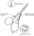 2 Pieces Stainless Steel Scissors Anti-Rust Folding Scissors Glasses-Shaped Mini Shear for Home and Travel Use...