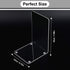 MerryNine Clear Book Ends 4pcs, Acrylic Bookends for Shelves, Non-Slip Bookend Decorative for Heavy Duty Book, Books Holder Stopper for Kids, Book...
