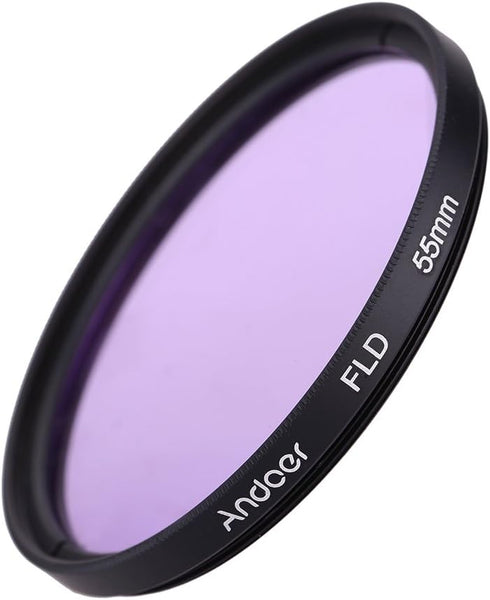Andoer 55mm UV+CPL+FLD+ND(ND2 ND4 ND8) Filter Kit Ultraviolet Circular-Polarizing Fluorescent Neutral Density Filter for Nikon Canon Sony Pentax D...