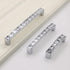 6Pcs U Shape Crystal Glass Drawer Pulls Knobs Handles,Modern Decorated Shiny Cabinet Konbs Zinc Alloy Pulls, for Cupboard Wardrobe Dresser Doors (...