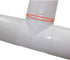 4 Inch Diameter T Joint 3 Way - Duct Splitter for Exhaust Fan Dryer - 3 Way Duct Hose Connector (4'' inch, White)