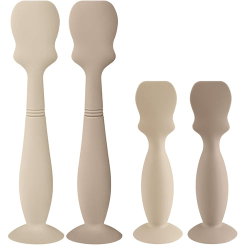 4 Pack Baby Diaper Cream Brush, Diaper Cream Spatula Applicator Silicone Baby Butt Paste Spatula for Babies, Newborn, 2 x Large Size, 2 x Small Si...