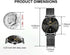 OLEVS Women's Watch Luxury Dress Rose Gold Women Slim Thin Lightweight Watch Stainless Steel Mesh Watches Fashion Waterproof Ladies Wrist Watch Bl...