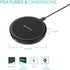 Wireless Charger, KEYMOX 5W charger compatible with all QI-Enable Devices Including iPhone 12/12 Mini/12 Pro Max /11 Pro,AirPods, Galaxy S20,S10, ...