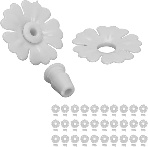 30 Set Hummingbird Feeders Replacement Flowers, Greener Hummingbird Feeder Replacement Parts with Stable Structure Durable Materia for Outdoors (2...