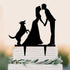 Wedding Cake Toppers With Dog Party Engagement Decoration...