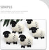TEHAUX 5pcs Felted Sheep Keychain, Sheep Key Chain Pendant Wool Felt Sheep Crafts Sheep Charm Keyring DIY Felting Material Felted Wool Sheep Decor...