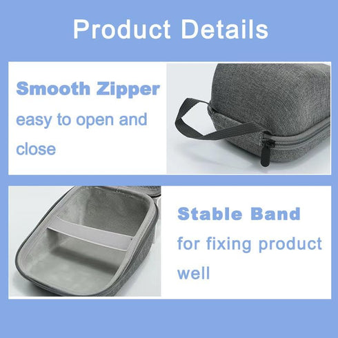 Carrying Case for Omron 5 Series Wireless Upper Arm Blood Pressure Monitor OMRON BP7250 /BP5100 /BP7100 Monitors, Mesh Pocket for Batteries and Ch...