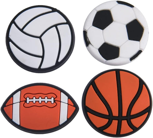 Lot of 30,50,100 pcs Random Sports Ball Shoe Charms Kids Boys Girls Shoe Decoration for Party Gifts...