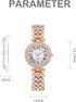 Weicam Elegant Women Crystal Bangle Analog Quartz Wristwatch...