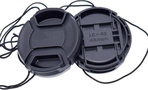 43mm Front Lens Cap (43mm Camera lens cap) Compatiable All Brands Ø43mm Camera Lens and Other Lenses with 43mm Filter Thread....